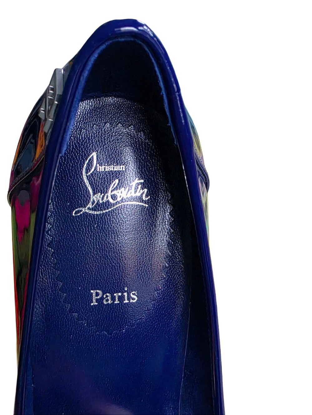 CHRISTIAN LOUBOUTIN Sporty Kate 85 Patent Leather Pumps In Galactiqueen Midnight - Picture 14 of 16